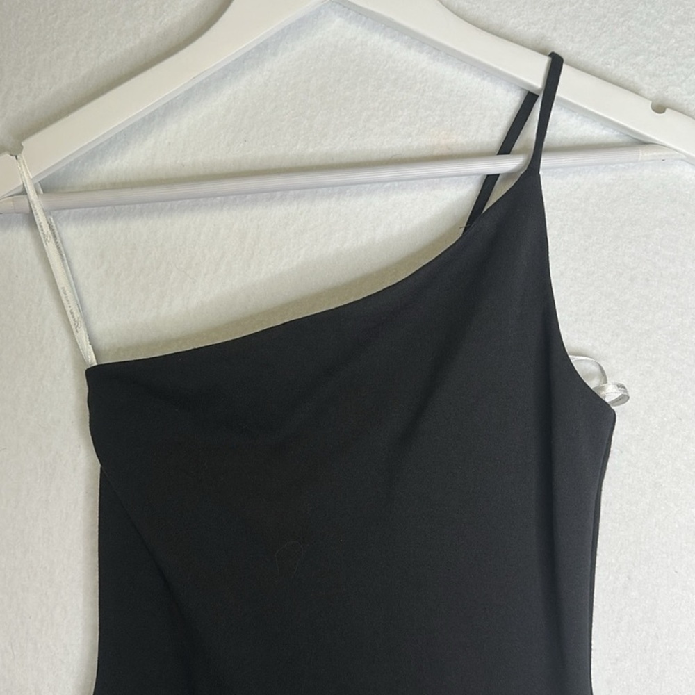Lovers + Friends Keely Mini Dress Black XXS / 2XS One Shoulder Strap - Picture 6 of 7